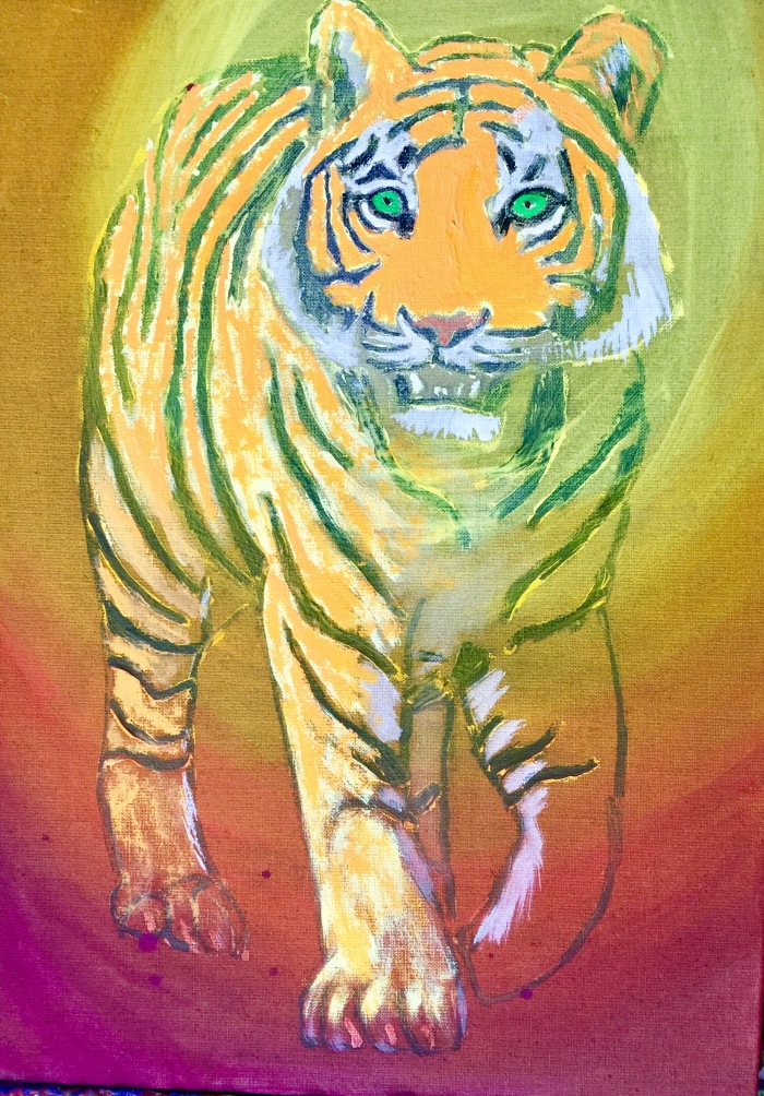 05. Tiger-colors. 50x65cm. 2016