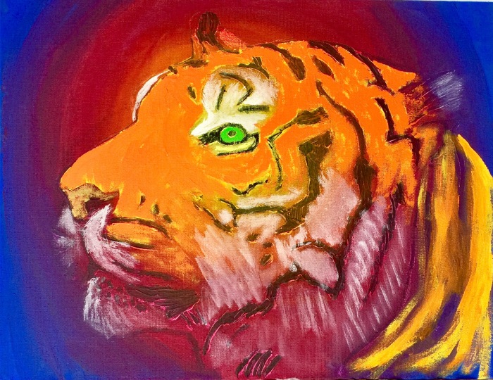 07. Tiger-colors. 65x50 cm. 2016